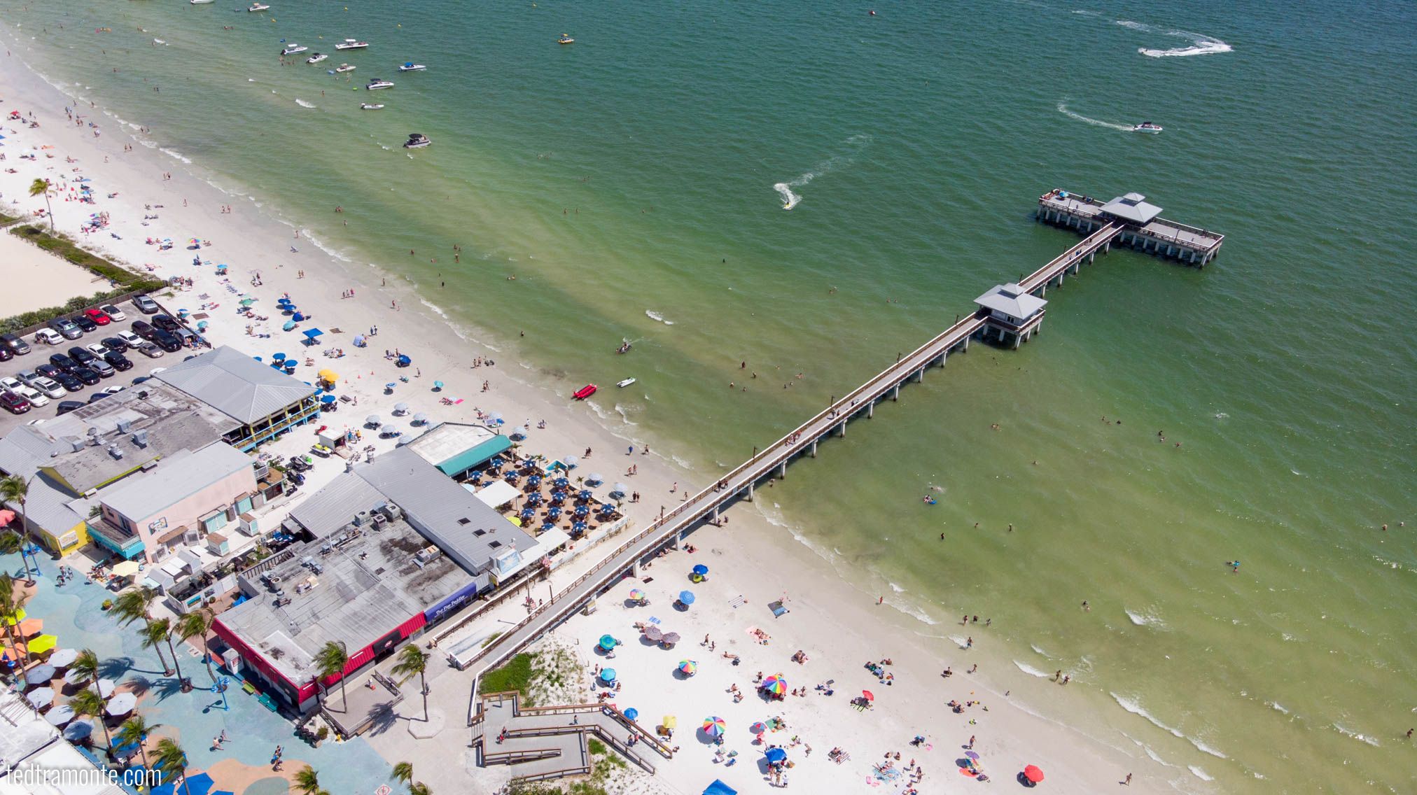 Fort Myers Beach pier and plaza